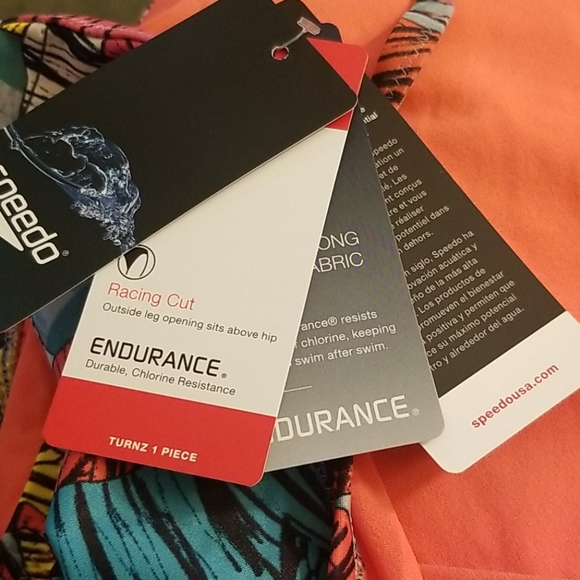 SPEEDO ZEBRA PRINT TURNZ 1 PIECE SWIMSUIT 14 - Picture 6 of 7